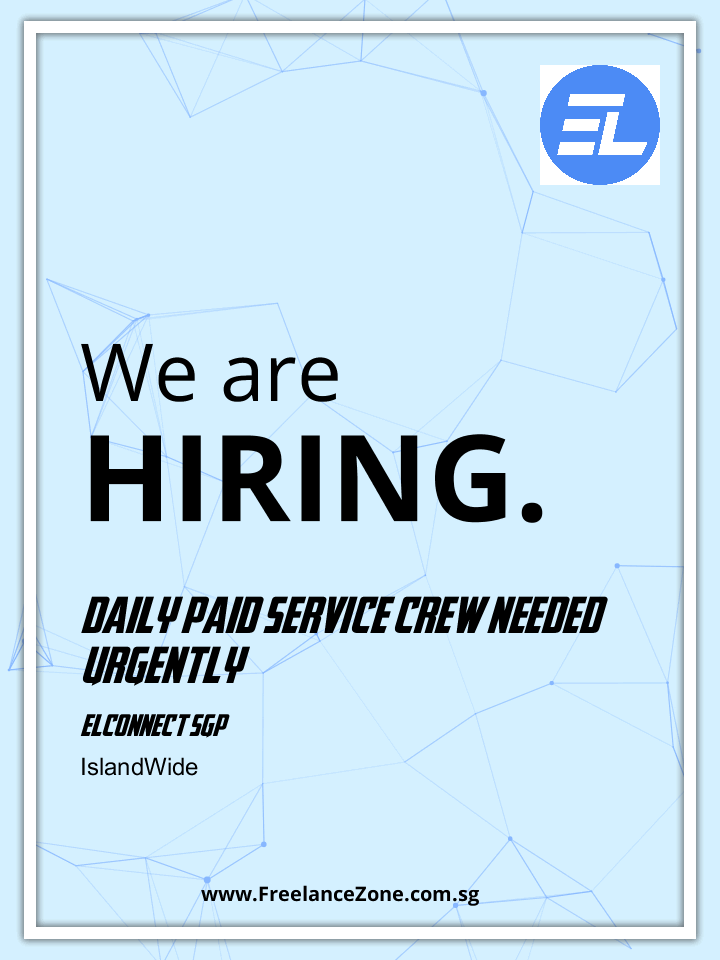 daily-paid-service-crew-needed-urgently-freelance-job-in-singapore